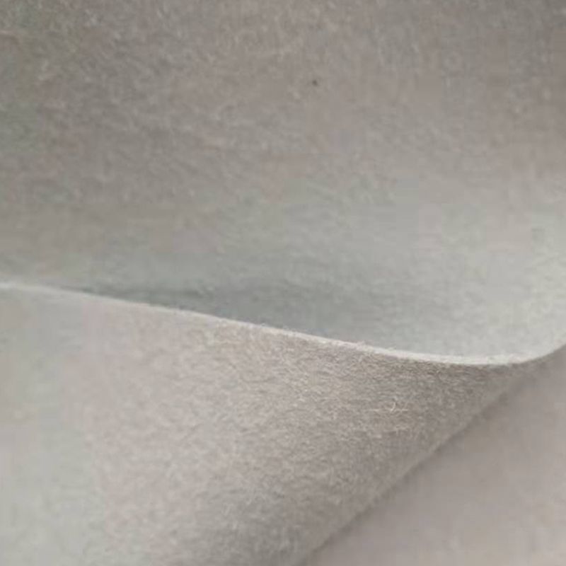  0.5-2.0mm  White Color Microfiber Base for Bags Reach Standard  Microfiber Leather for Luxury Brands