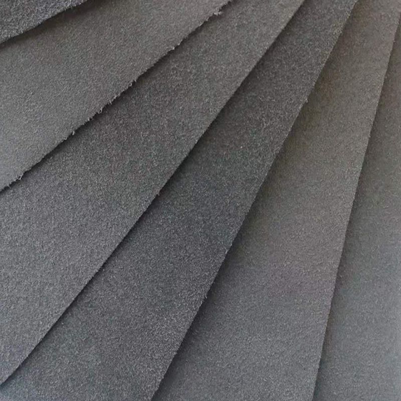  0.5-2.0mm Black Color Microfiber Base for Bags Reach Standard  Microfiber Leather for Luxury Brands